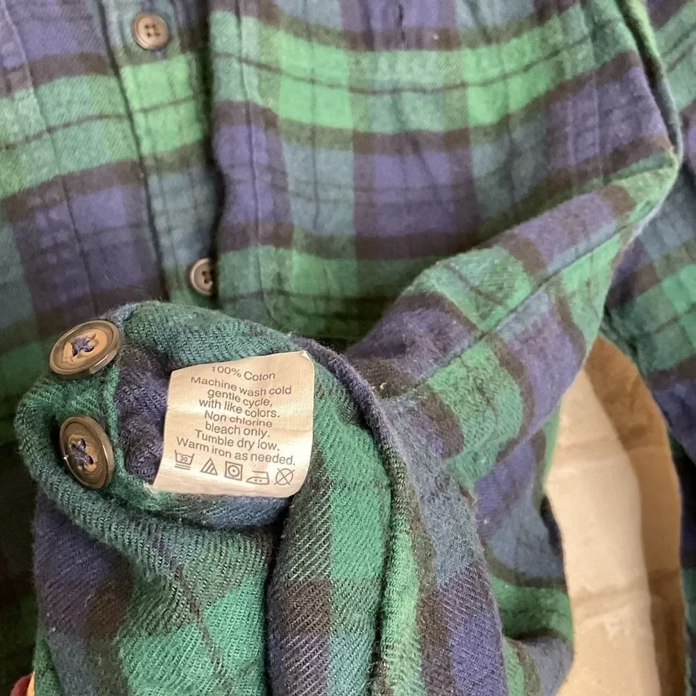 J. Crew Checkered Plaid Flannel Size S